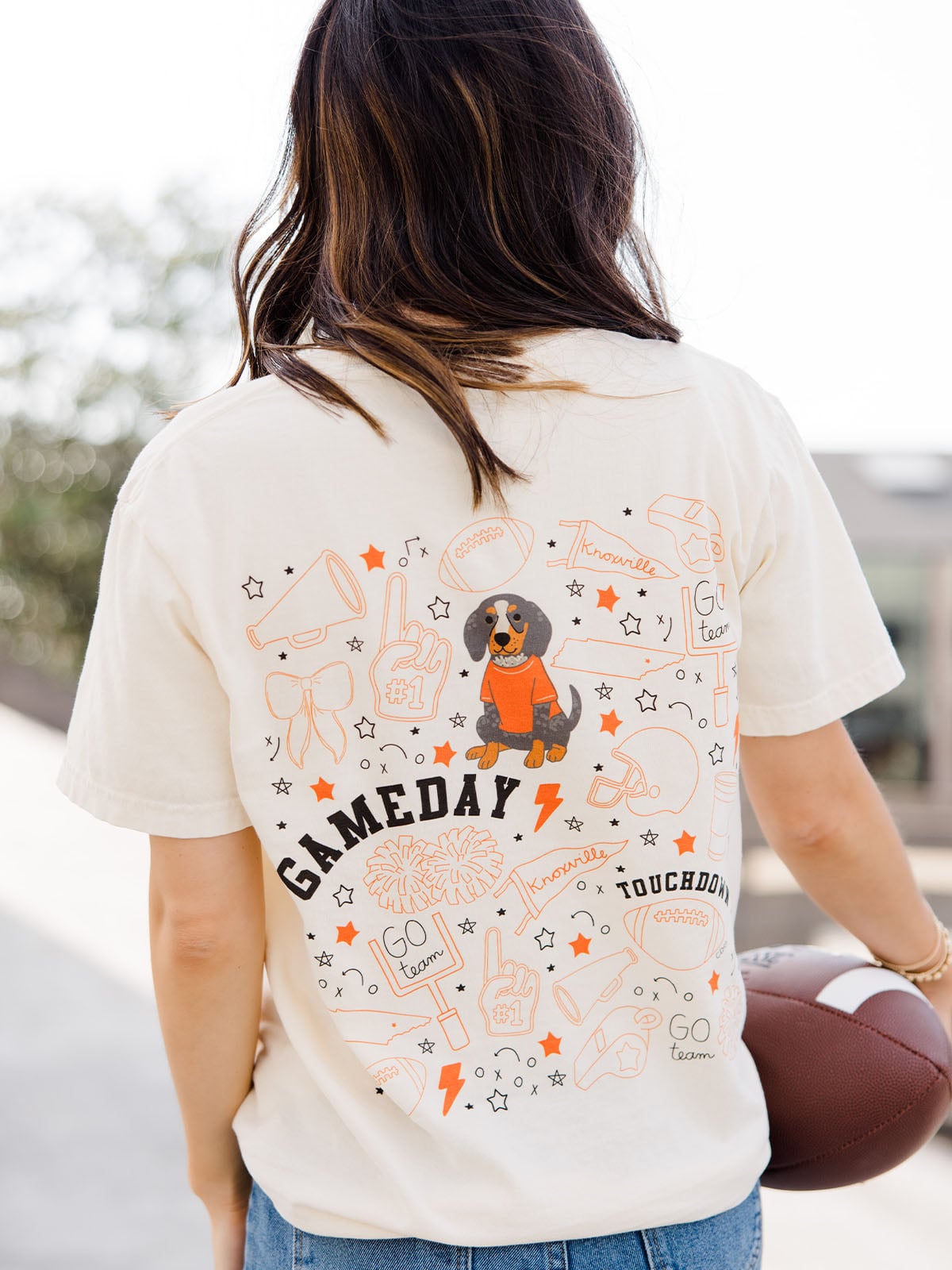 Knoxville Football Game Day Tee - Ivory - Callie Danielle Shop