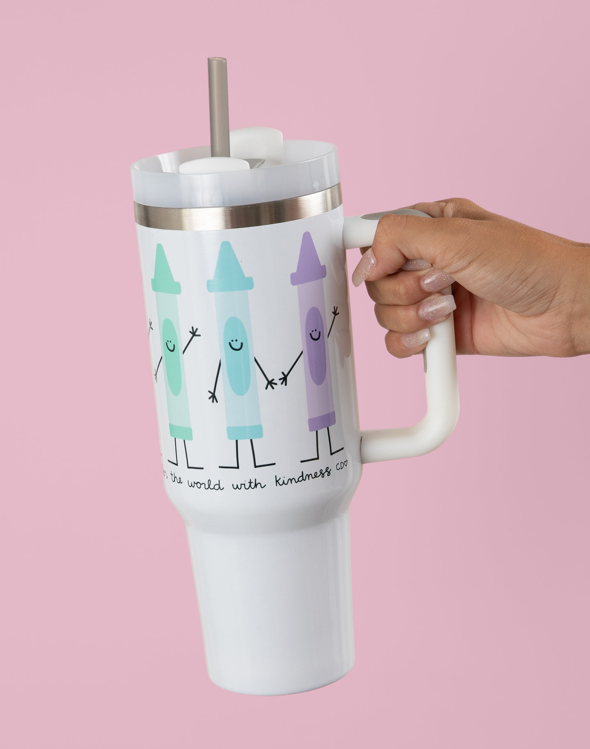 Color the World with Kindness 40oz Tumbler - Callie Danielle Shop