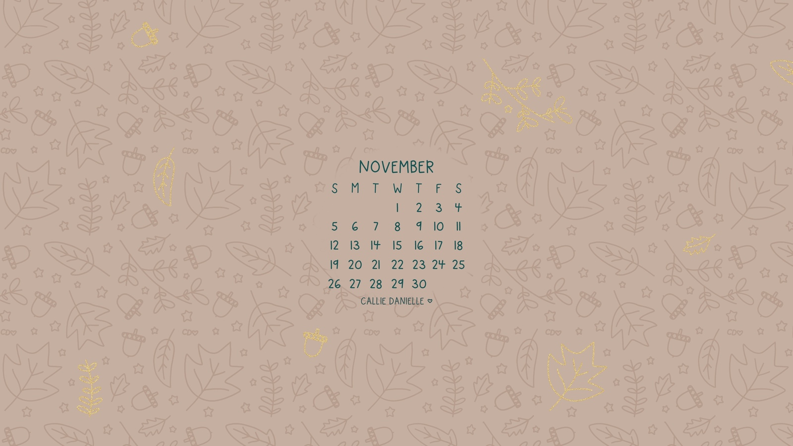 November 2023 Desktop Wallpapers - Callie Danielle Shop