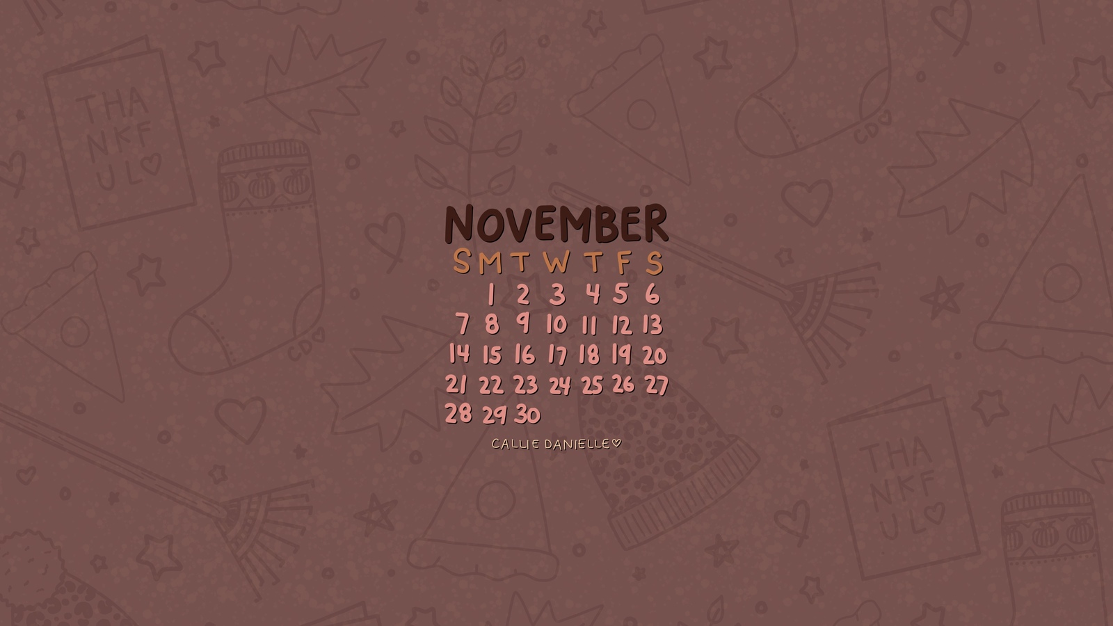 November 2021 Desktop Wallpapers - Callie Danielle Shop